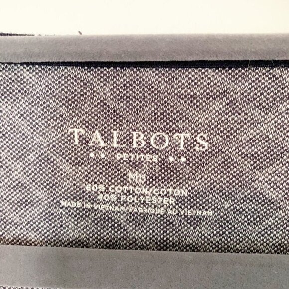 Talbots peplum long sleeve flutter top - Size Medium Petite - Picture 3 of 6